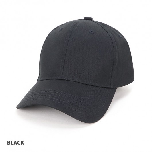 Black Cotton Twill Caps